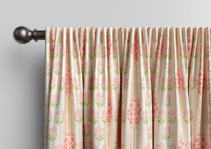 Petal & Block Jaipur Stripe, Dhara - Made to Measure Curtains - Image 9